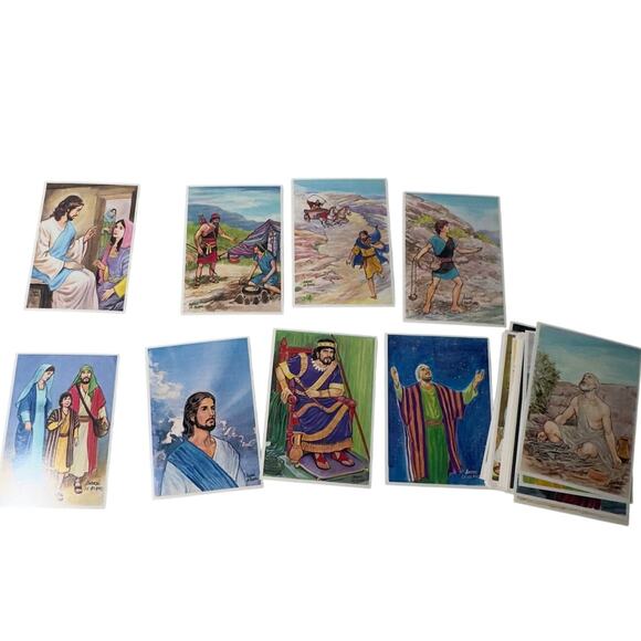 Premier Edition Bible Cards 1992 Spencer Publications 50 Cards - Picture 2 of 6